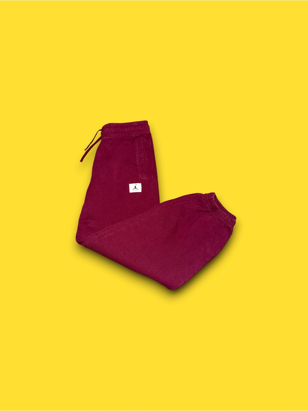 Air Jordan Flight Sweatpants Mens Small Burgundy Loose Fit Joggers Baggy Y2K